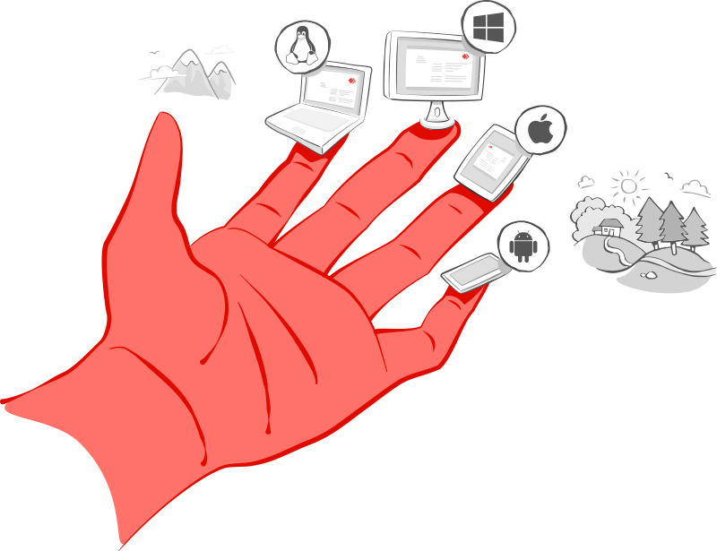 Hand balancing several devices